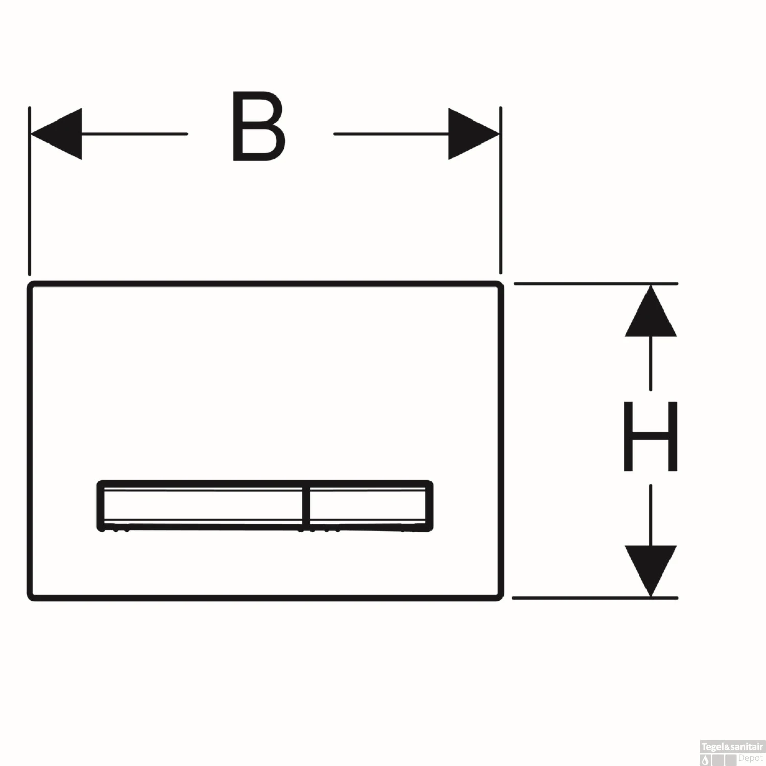 Bedieningsplaat Geberit Sigma 50 Voor 2-toets Spoeling Rosé Goud / Zwart - Afbeelding 4