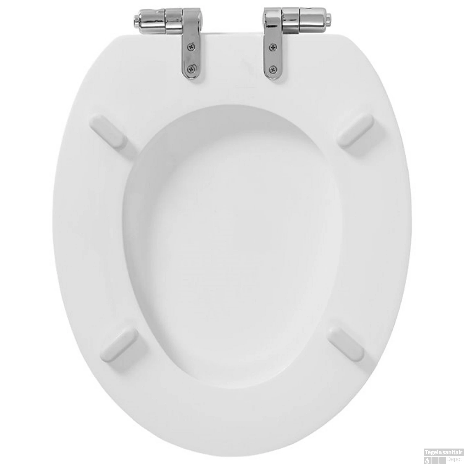 Toiletzitting Tiger Mississippi Softclose Hout Wit - Afbeelding 4