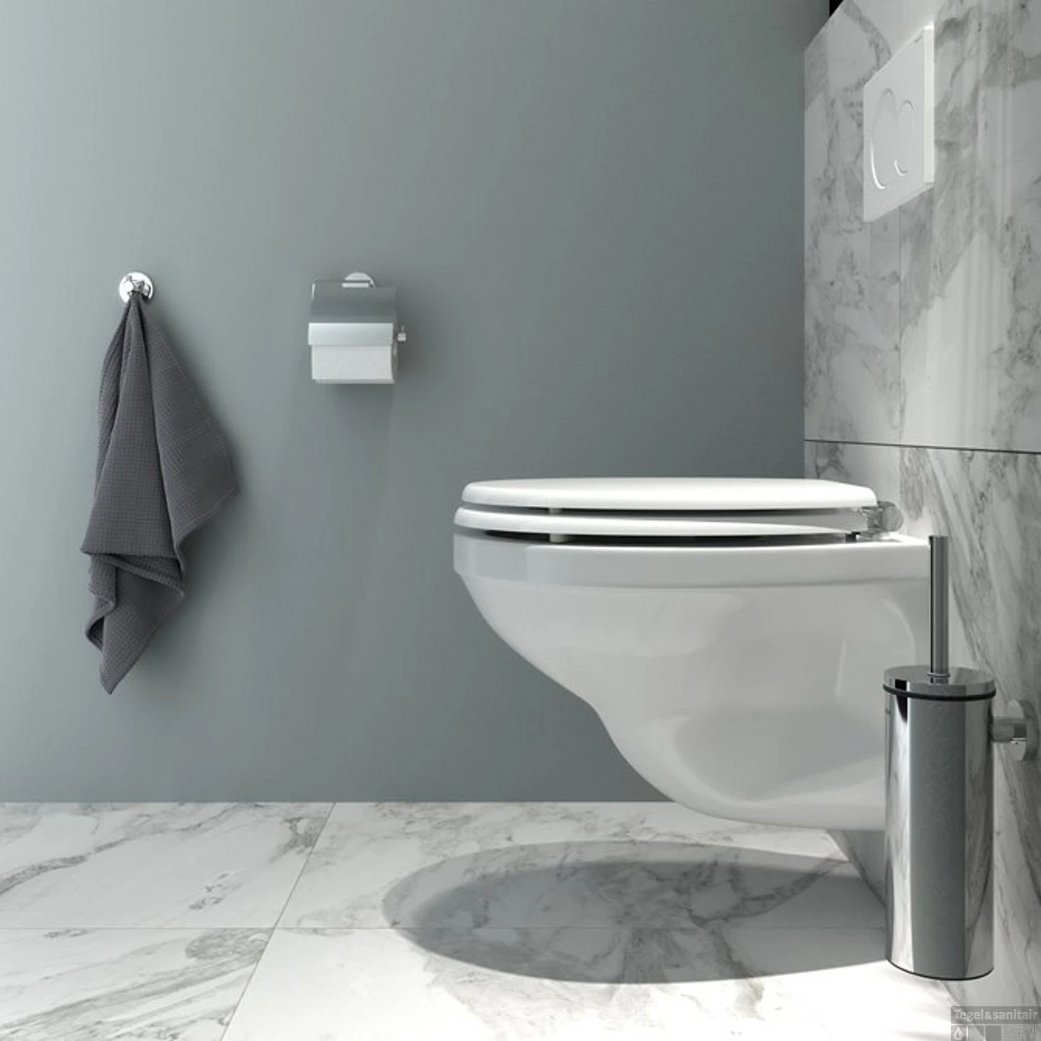 Toiletzitting Tiger Mississippi Softclose Hout Wit - Afbeelding 8