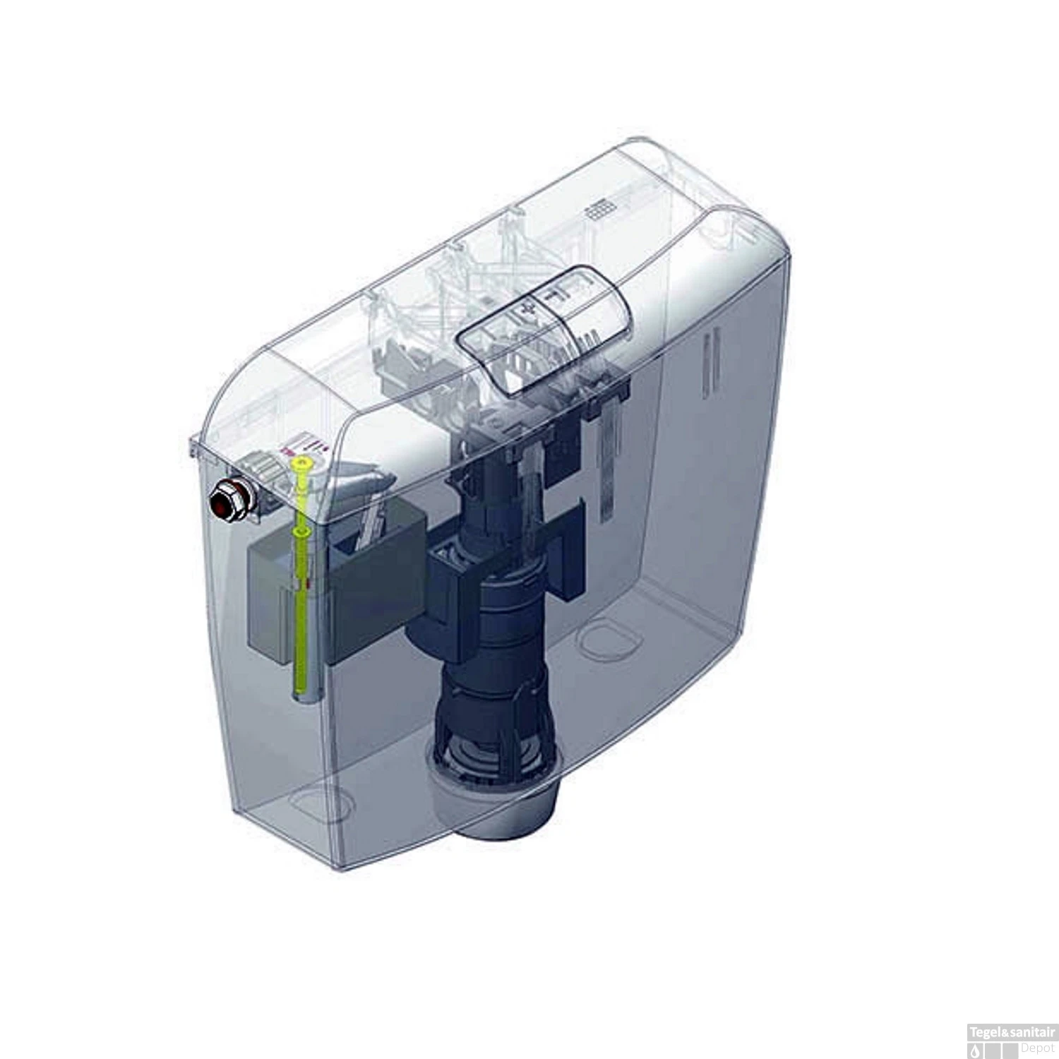 Reservoir Xellanz Geno Laaghangend Kunststof Wit - Afbeelding 3