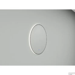Ronde Spiegel Wiesbaden Novi Met LED, Dimbaar 60 Cm Mat Zwart