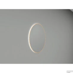 Ronde Spiegel Wiesbaden Novi Met LED, Dimbaar 100 Cm Geborsteld Messing