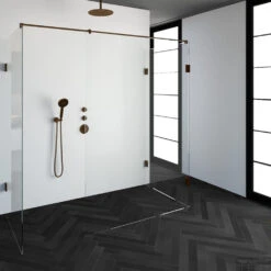 Inloopdouche Compleet XL Just Creating Profielloos 90x200 Cm Koper