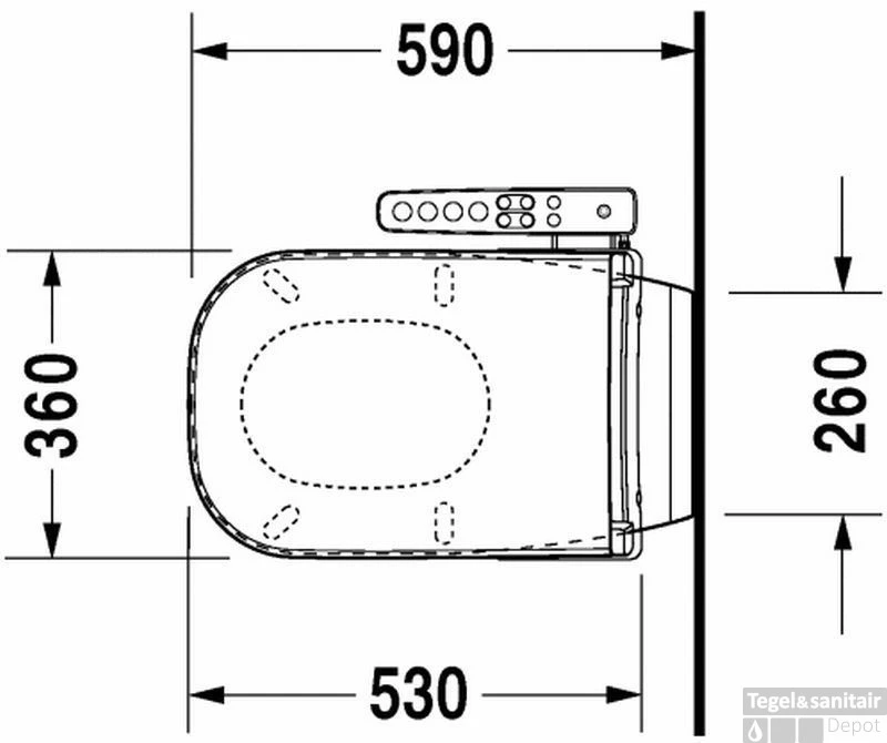 Duravit D-code Wandcloset Voor Sensowash Wit - Afbeelding 3