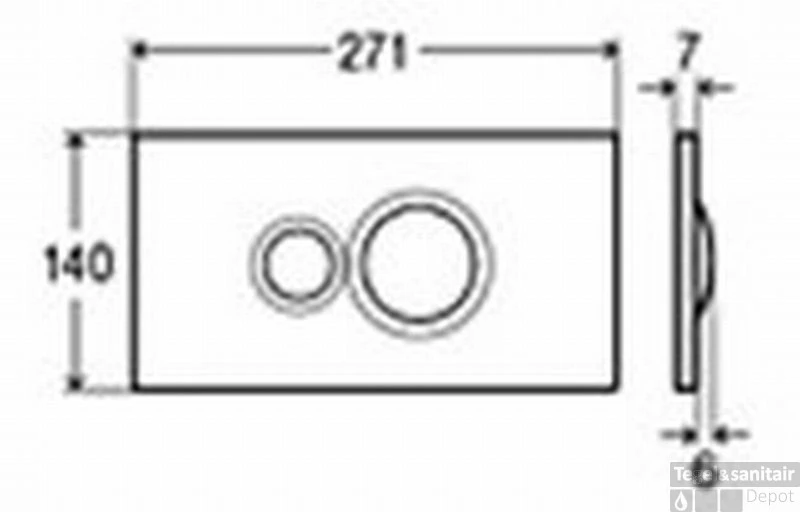 B&w-luxury Bedieningsplaat Wit - Afbeelding 3