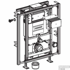 Geberit Gis Easy Omega Inbouwreservoir H90 Front/planchetbediening