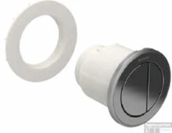 Geberit Type 10 2-knops Pneumatische Meubeldrukker Chroom-wit