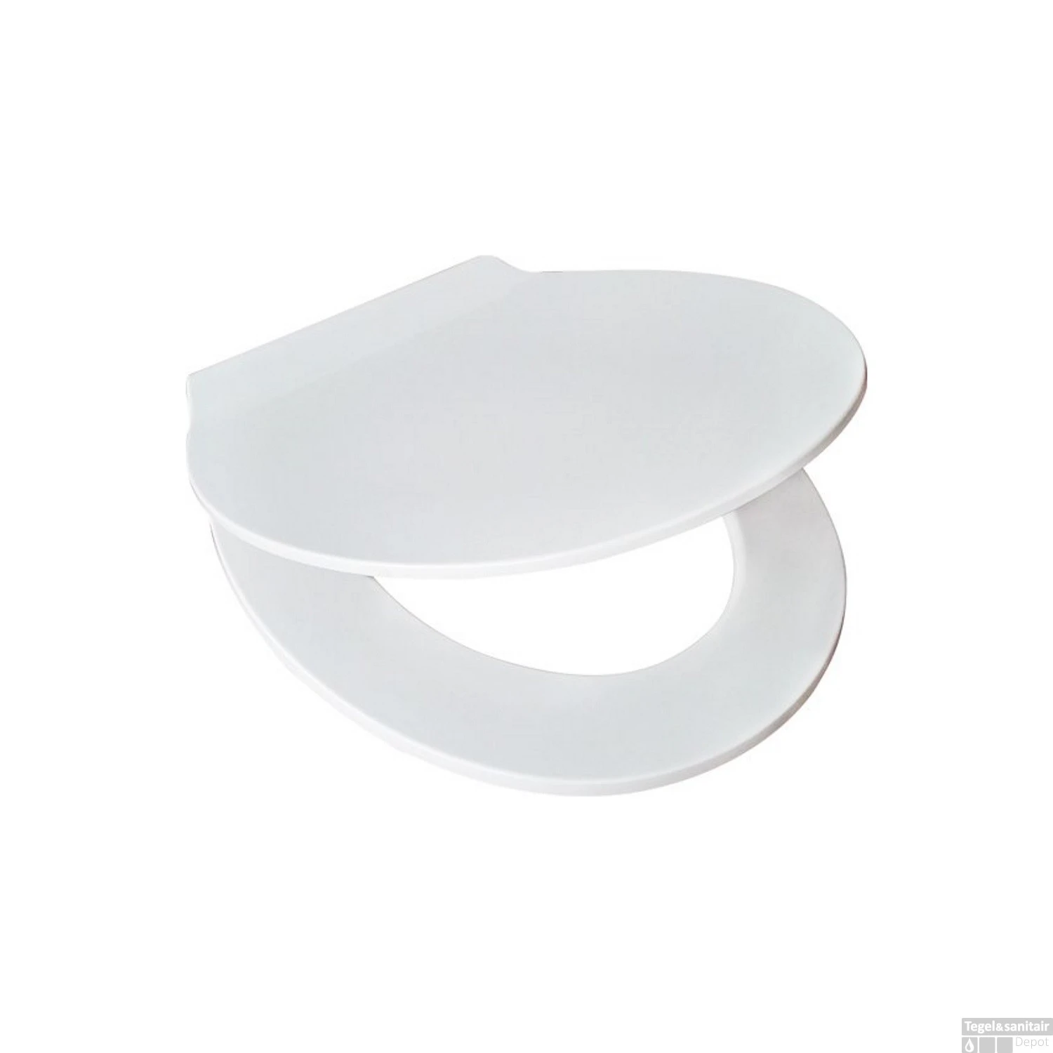 Toiletzitting Eisl Super Slim Softclose Quick Release RVS Scharnieren Wit - Afbeelding 3