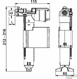 ABU Vlotterkraan Universeel 2500400S001