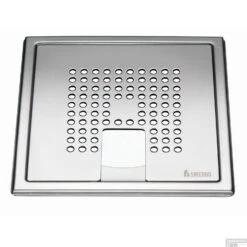 Afvoerrooster Smedbo Outline Met Vierkant Patroon Voor Badkuip 20 X 20 X 0.55 Cm RVS