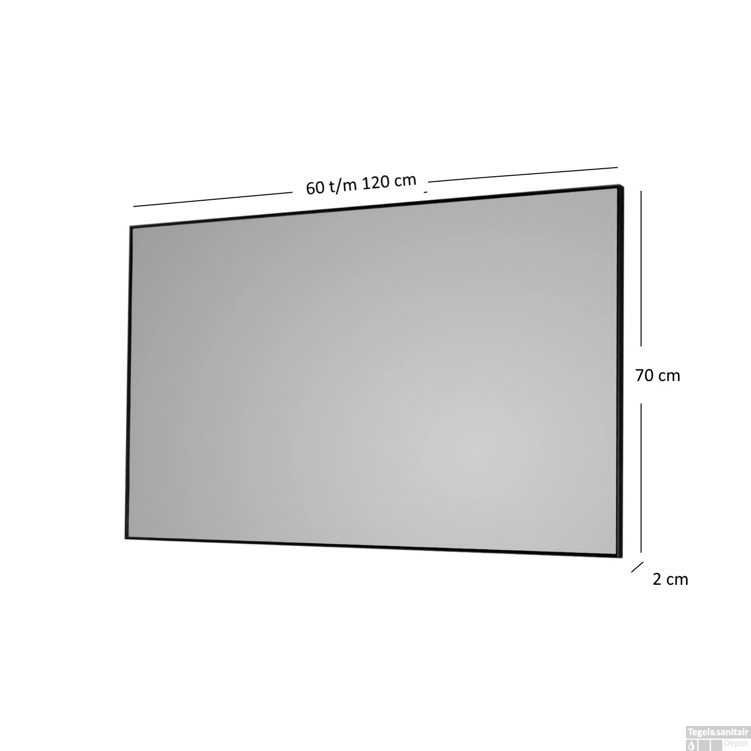 Sanicare Badkamerspiegel | Q-Mirrors (alle Kleuren, Alle Maten) - Afbeelding 4