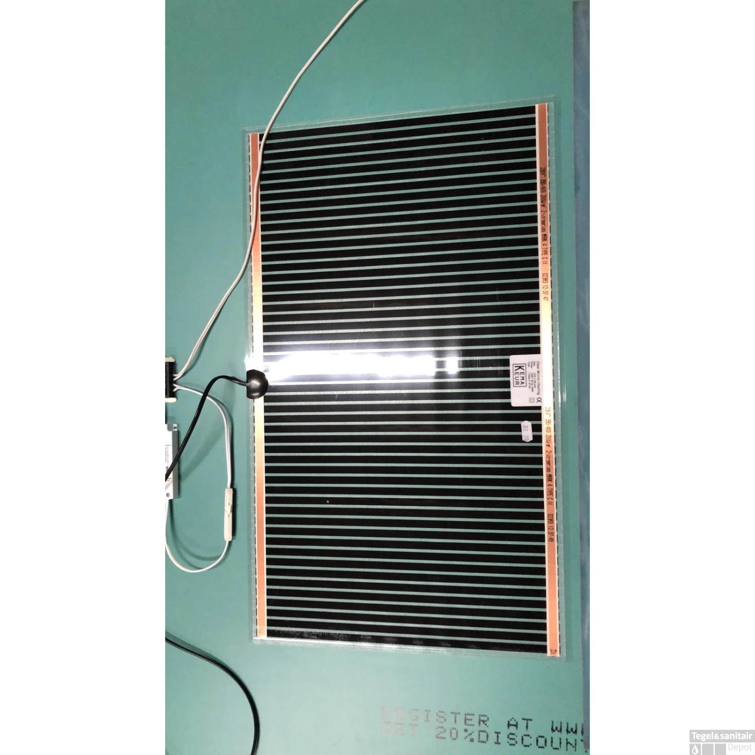 Badkamerspiegel Xenz Bardolino 100x70 Cm Met Ledverlichting En Spiegelverwarming - Afbeelding 4