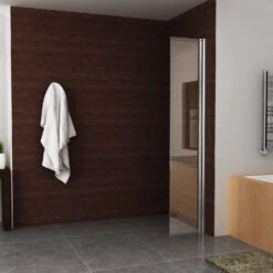 BWS Apollo Zijwand Met Scharnierend Muurprofiel 30x200 Cm 10mm Nano Glas