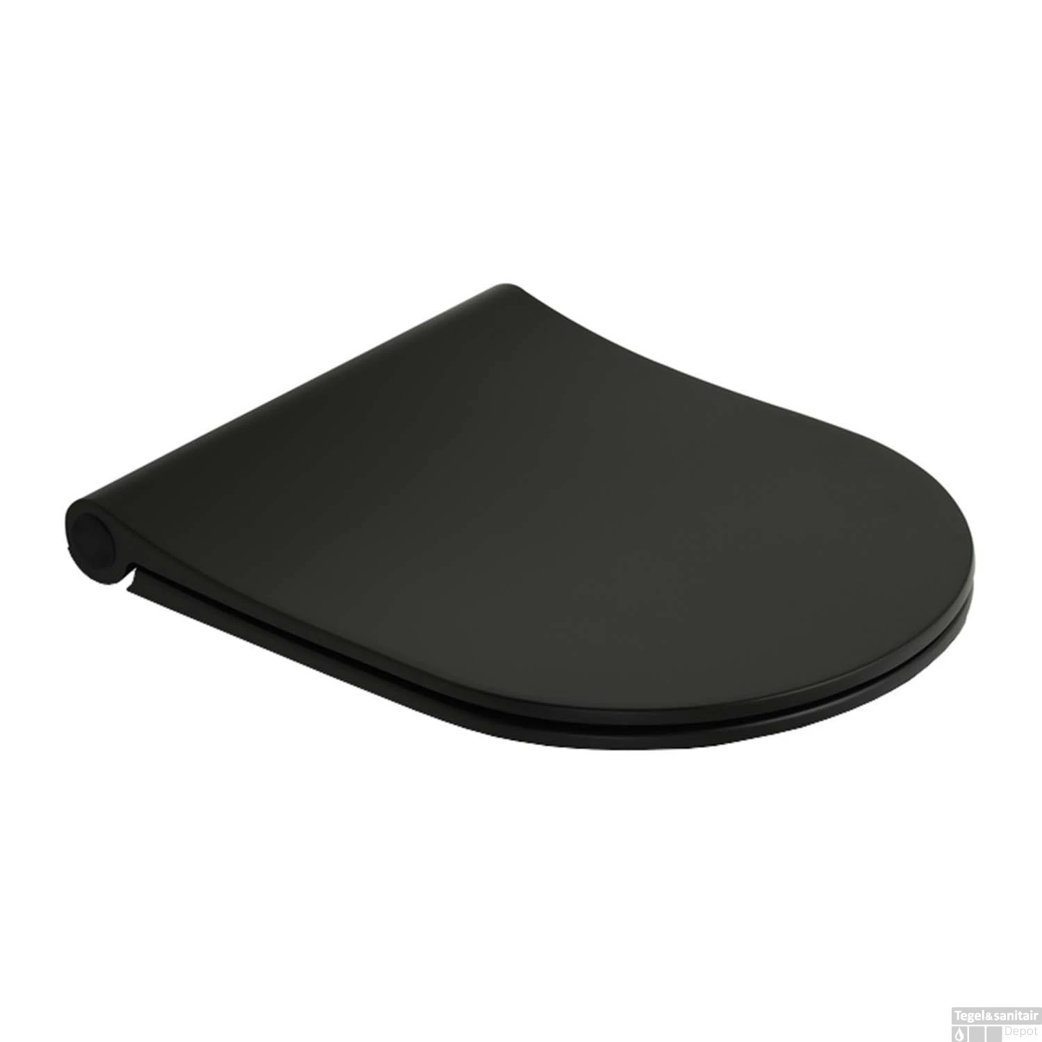 Closetzitting Plieger Kansas By Pressalit Slim Compact Met Lift-off En Softclose Mat Zwart