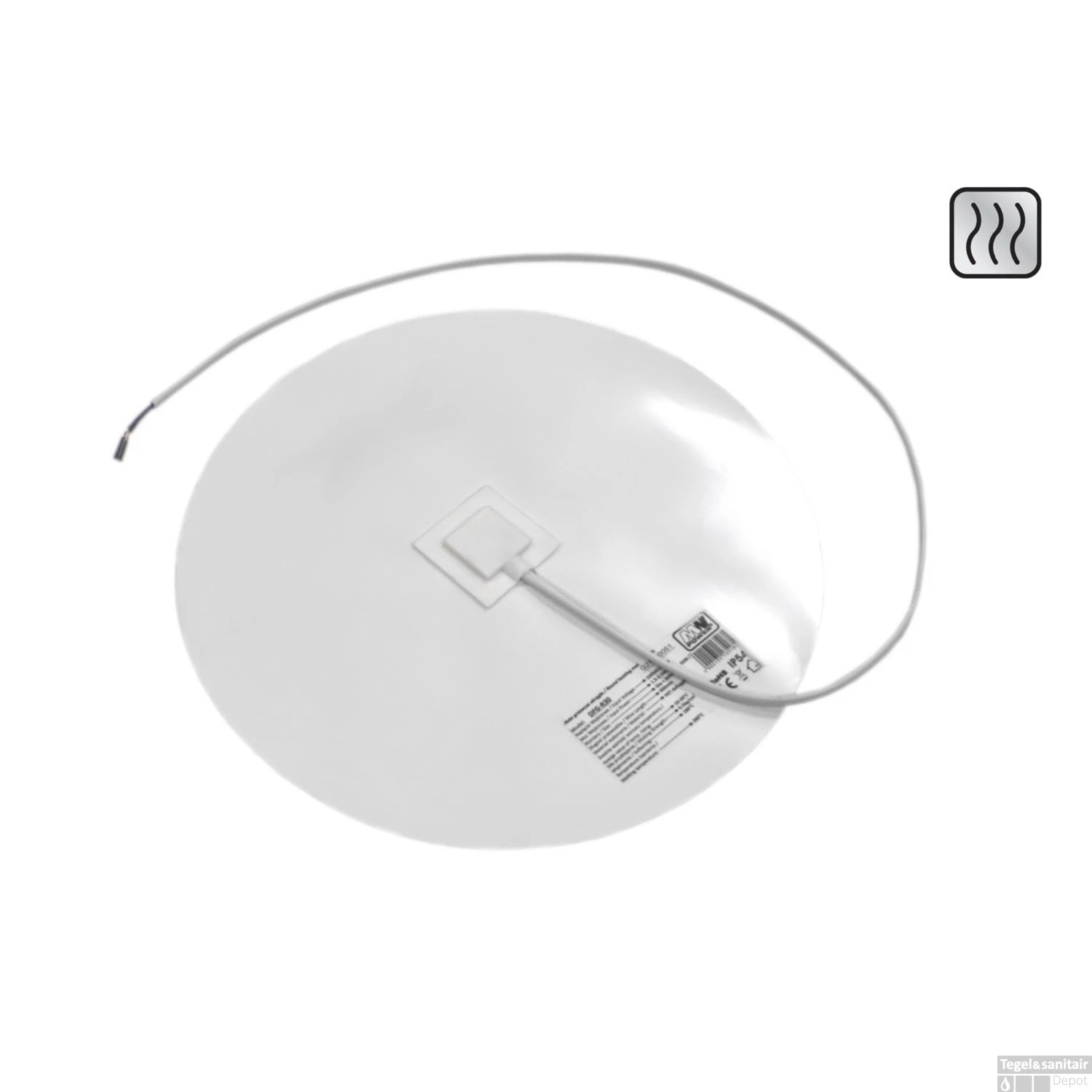 Spiegelverwarming Sanicare Zelfklevend 50cm Rechtstreeks Op Het Lichtnet Aan Te Sluiten - Afbeelding 2