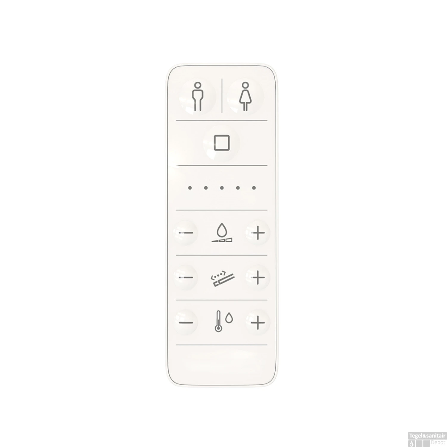 Douche WC Boss & Wessing Wand Inclusief Afstandsbediening Wit - Afbeelding 2