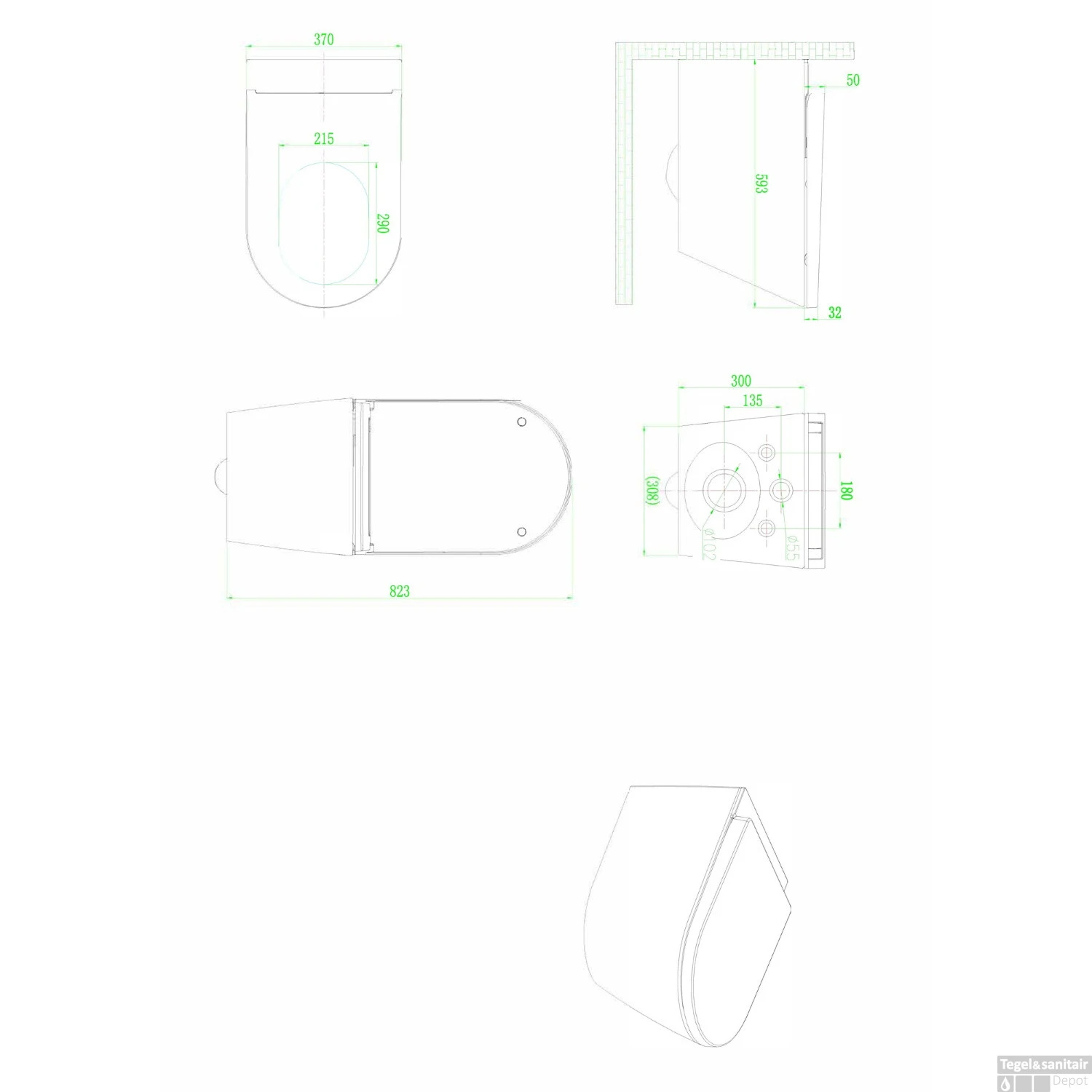Douche WC Boss & Wessing Wand Inclusief Afstandsbediening Wit - Afbeelding 3