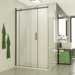 BWS Douchecabine | Supreme | Rechthoek 120x80cm | Nano Coating | Mat Zwart Profiel