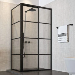 Douchecabine Sealskin Soho 120x80 Cm Met Schuifdeur Rechts Hoekcabine 8 Mm Helderglas