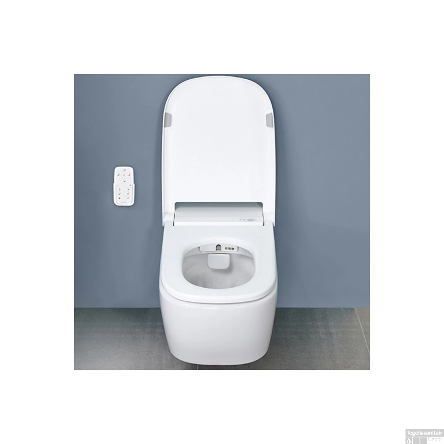 Douchewc VitrA V-care 1.1 Basic V-Care Randloos Incl. Kinderfunctie & Ontkalkingsfunctie Bidetfunctie En Afstandsbediening - Afbeelding 5