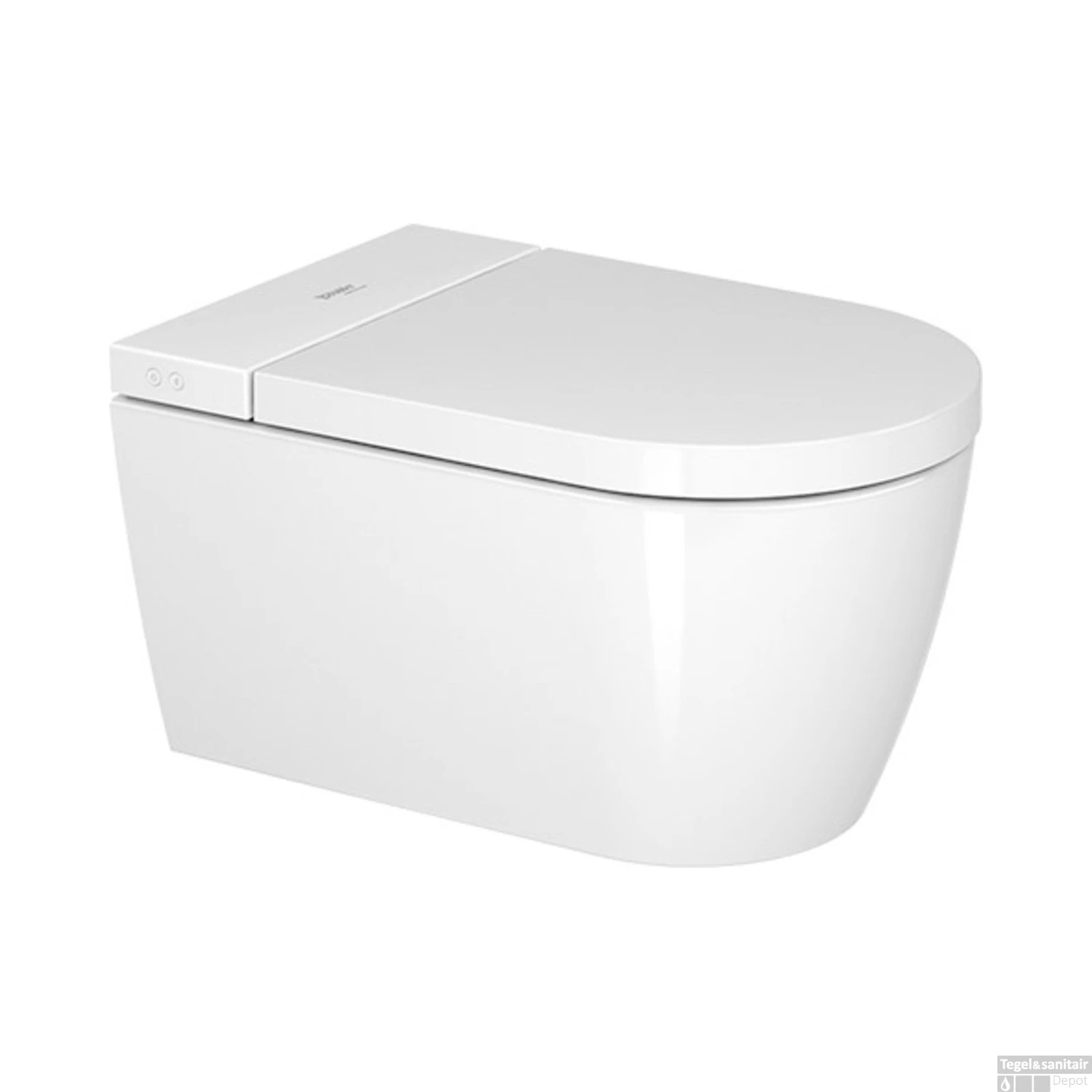 Duravit Douche WC SensoWash Starck F Plus Compact Met Compleet Pack Wandcloset 37.8x57.5 Cm Duroplast Wit