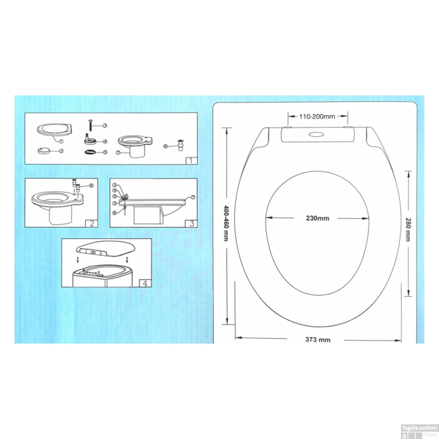 Toiletzitting Eisl Super Slim Softclose Quick Release RVS Scharnieren Wit - Afbeelding 5