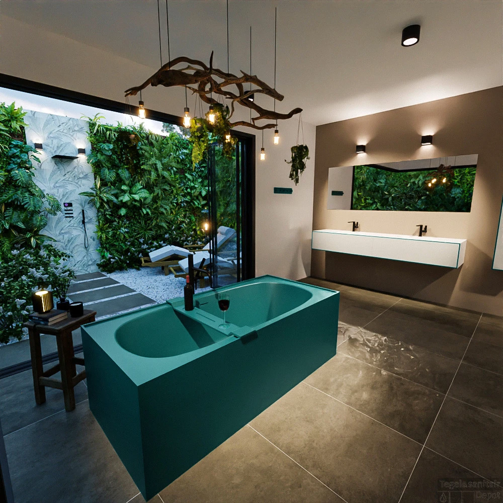 FREEZE Vrijstaand Bad 180x85cm Kleur Smag / Smag - Afbeelding 2