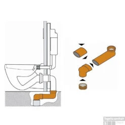 Sprongbocht Wiesbaden 72mm ⌀ 9/11 Verstelbaar 14.5 - 34.5cm