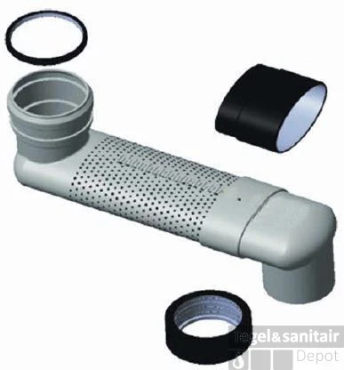 Sprongbocht Wiesbaden 72mm ⌀ 9/11 Verstelbaar 14.5 - 34.5cm - Afbeelding 2