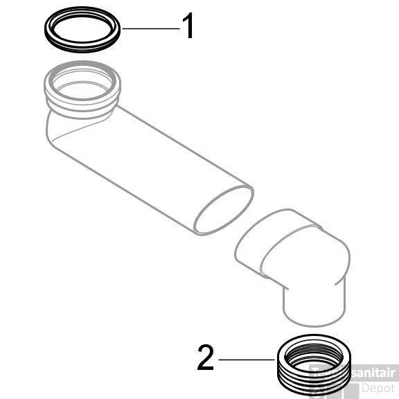 Sprongbocht Wiesbaden 72mm ⌀ 9/11 Verstelbaar 14.5 - 34.5cm - Afbeelding 6
