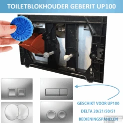 Toiletblokhouder Tbv Geberit Up100 (delta Drukplaten)