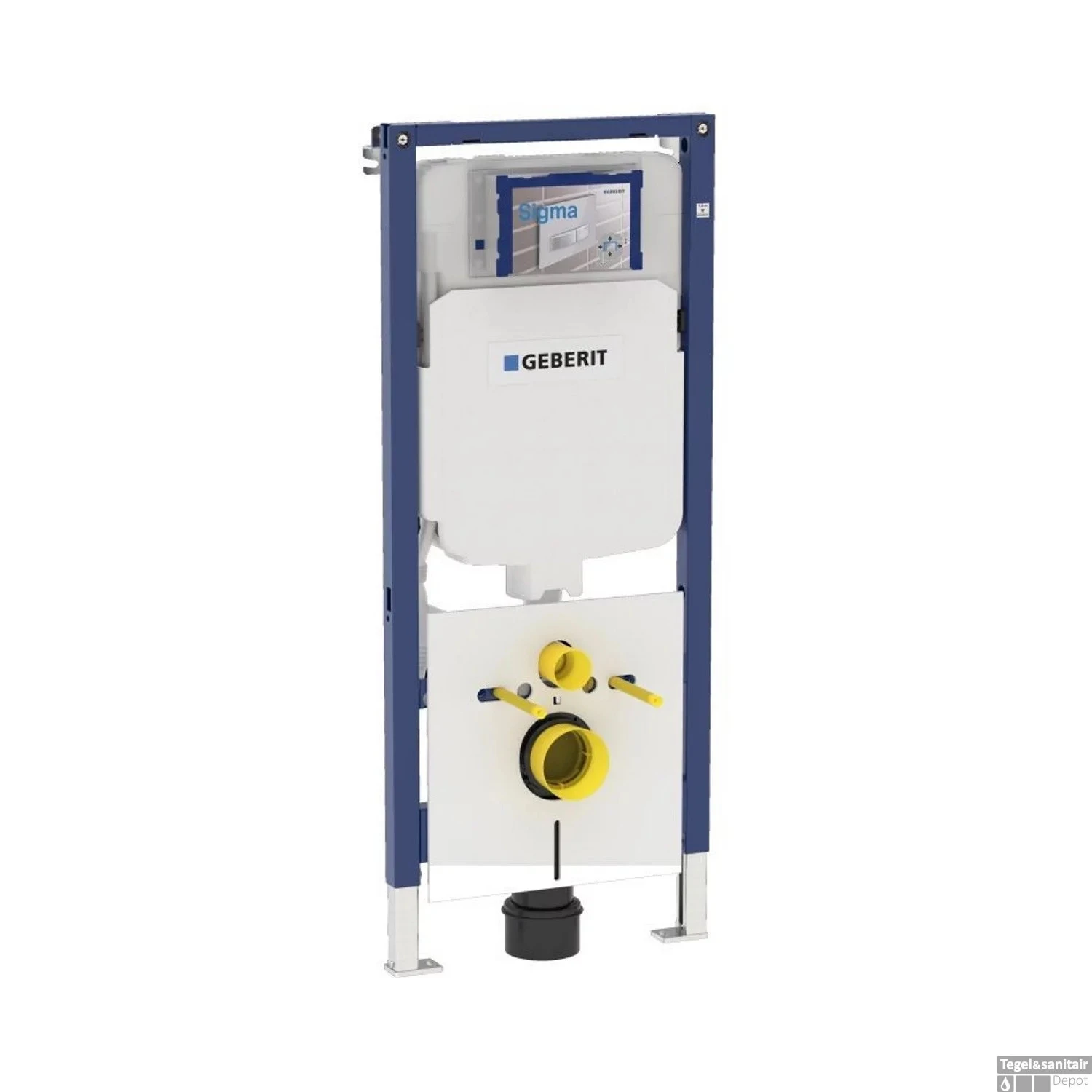 Geberit UP720 Toiletset Compleet | Inbouwreservoir | Salenzi Civita Mat Taupe | Met Drukplaat - Afbeelding 6