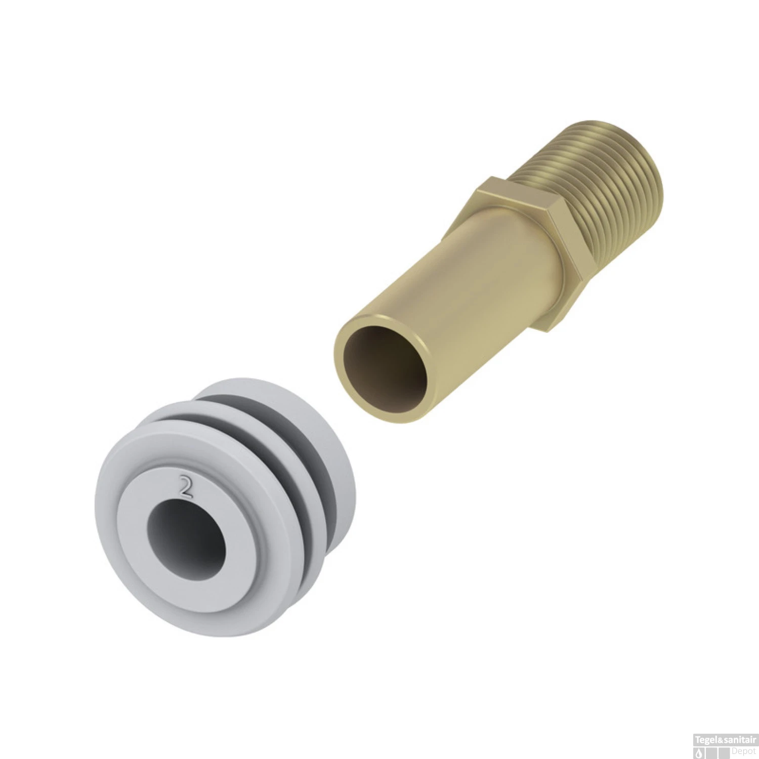 Urinoir Set Salenzi Hung Achterinlaat Mat Wit Met TECE Loop Drukplaat Kunststof - Afbeelding 8