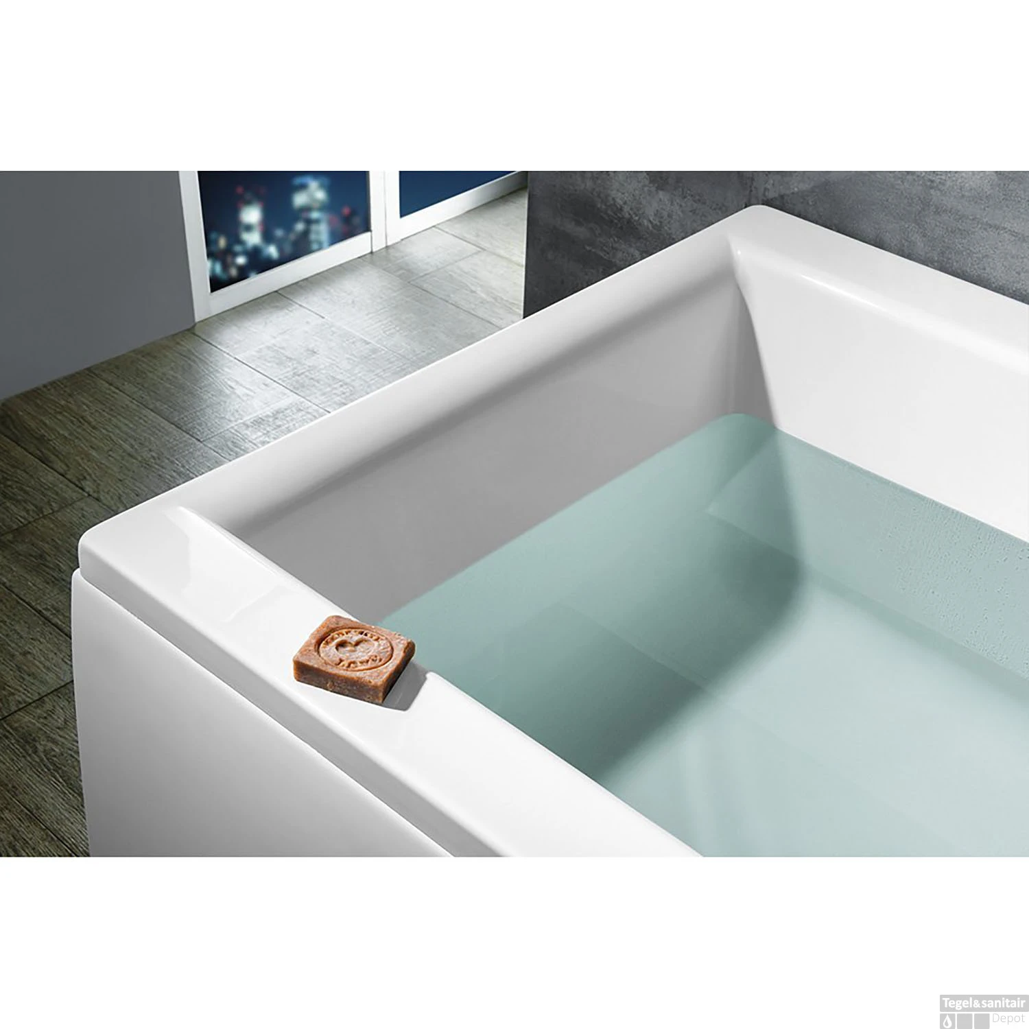 Ligbad Polysan Cleo Inbouw 180x80x48 Cm Wit - Afbeelding 4