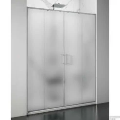 Nisdeur Lacus Stromboli Evo 2 Schuifdeuren 120x200 Cm Mat Glas Chroom