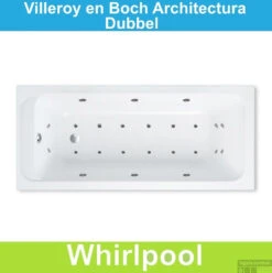 Ligbad Villeroy & Boch Architectura 140x70 Cm Balboa Whirlpool Systeem Dubbel