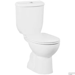 Toiletpot Staand Boss & Wessing Sedef Met Bidet Achter Aansluiting Wit (PK)