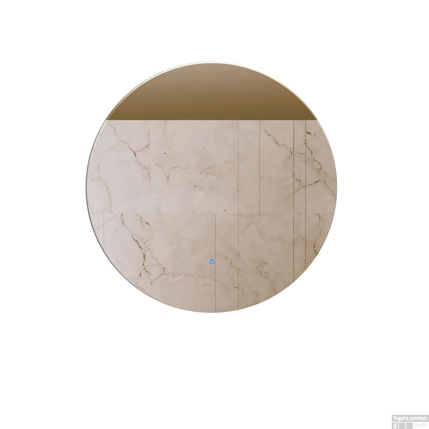 Spiegel Gliss Design Oko Koper Rond LED Verlichting 40 Cm - Afbeelding 3