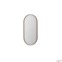 Spiegel Ink SP20 Ovaal In Stalen Kader 40 X 4 X 80 Cm Geborsteld Koper