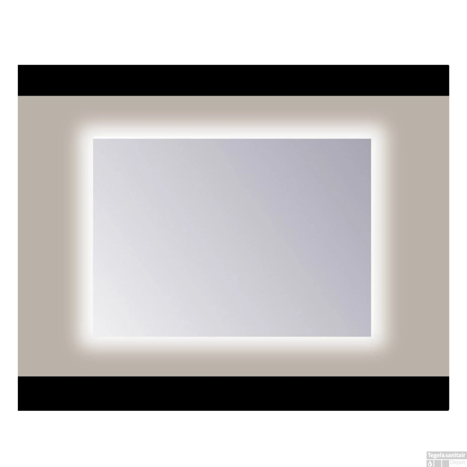 Spiegel Sanicare Q-mirrors Zonder Omlijsting 60 X 90 Cm Rondom Cold White LED PP Geslepen
