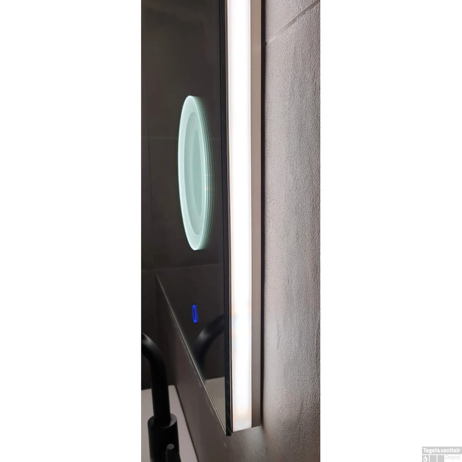 Spiegel Sanilux Espe Met Make-up Spiegel Met LED Verlichting 3 Kleur Instelbaar En Dimbaar 160 - Afbeelding 2