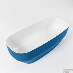 STONE Vrijstaand Bad 170x75cm Kleur Jeans / Talc