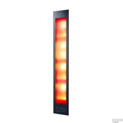 Sunshower Deluxe Black UV En Infrarood Inbouwapparaat 32x187x16 Cm Aluminium Zwart