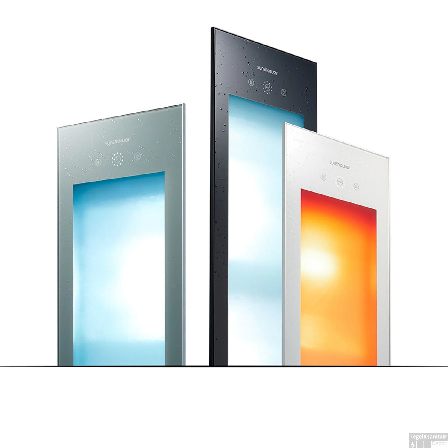 Sunshower Deluxe White UV En Infrarood Inbouwapparaat 32x187x16 Cm Aluminium Wit - Afbeelding 9