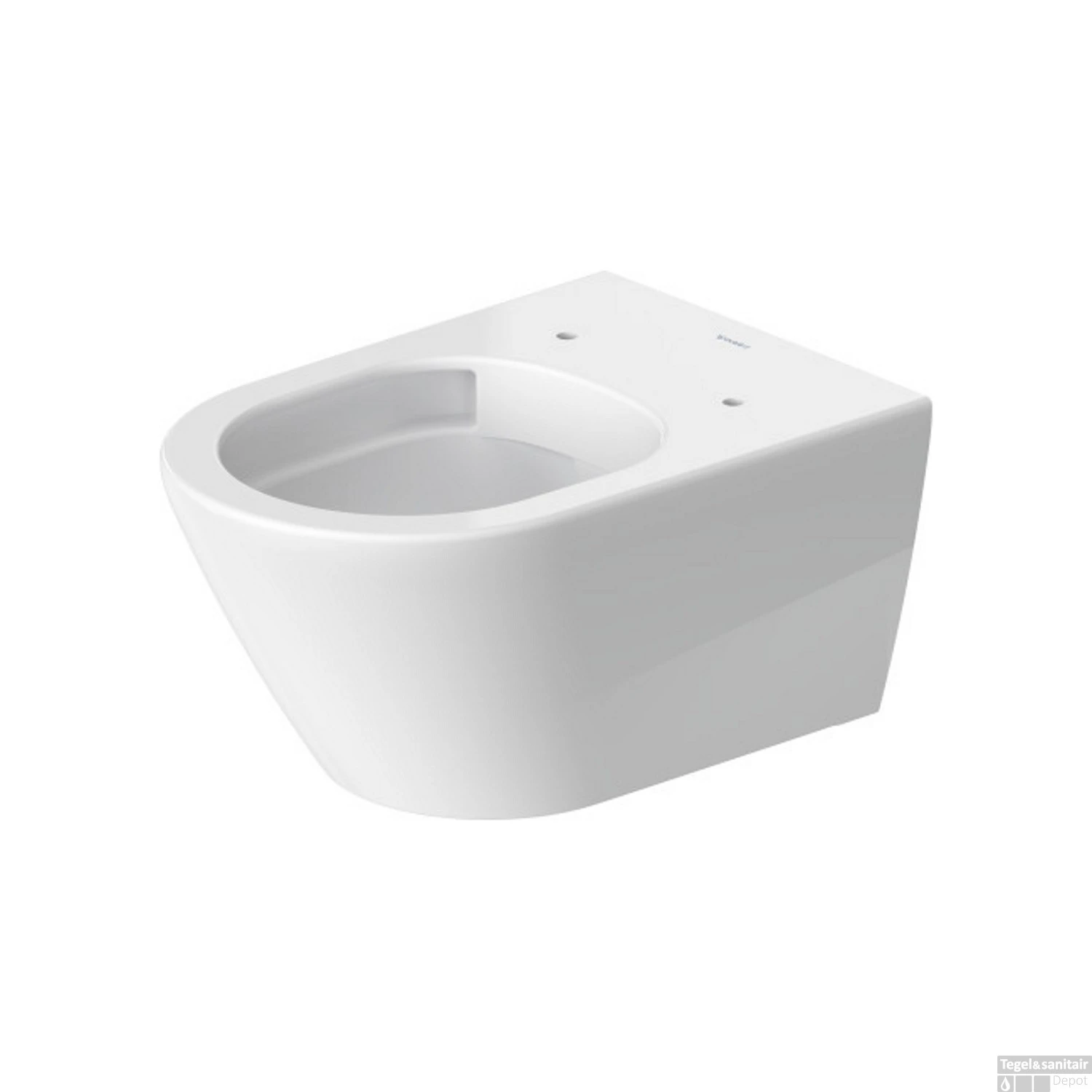 Toilet Duravit D-Neo Wand WonderGliss Rimless Diepspoel 54 Cm Durafix Hoogglans Wit - Afbeelding 7
