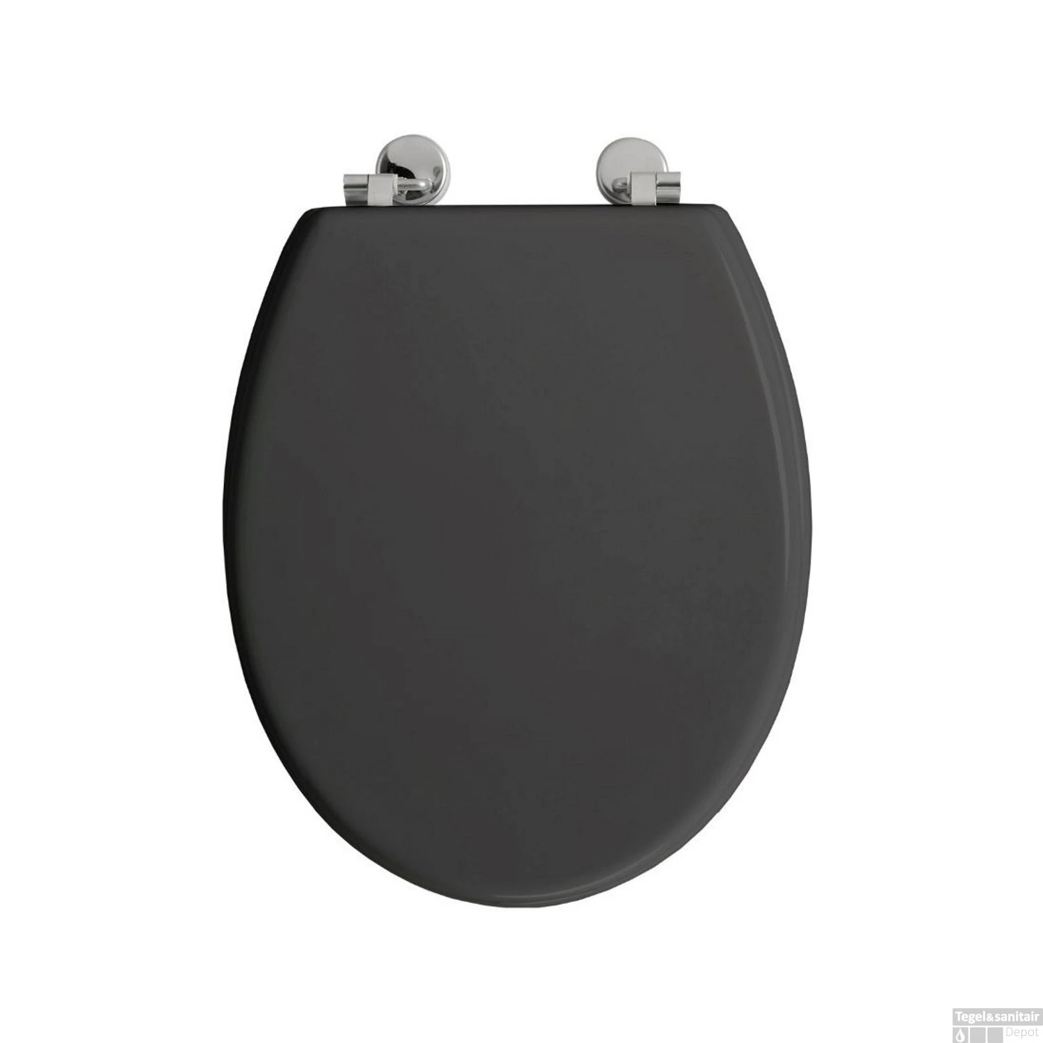 Toiletzitting Allibert Bolivia Geperst Hout 36,2x5,2x45 Cm Glanzend Grijs - Afbeelding 2