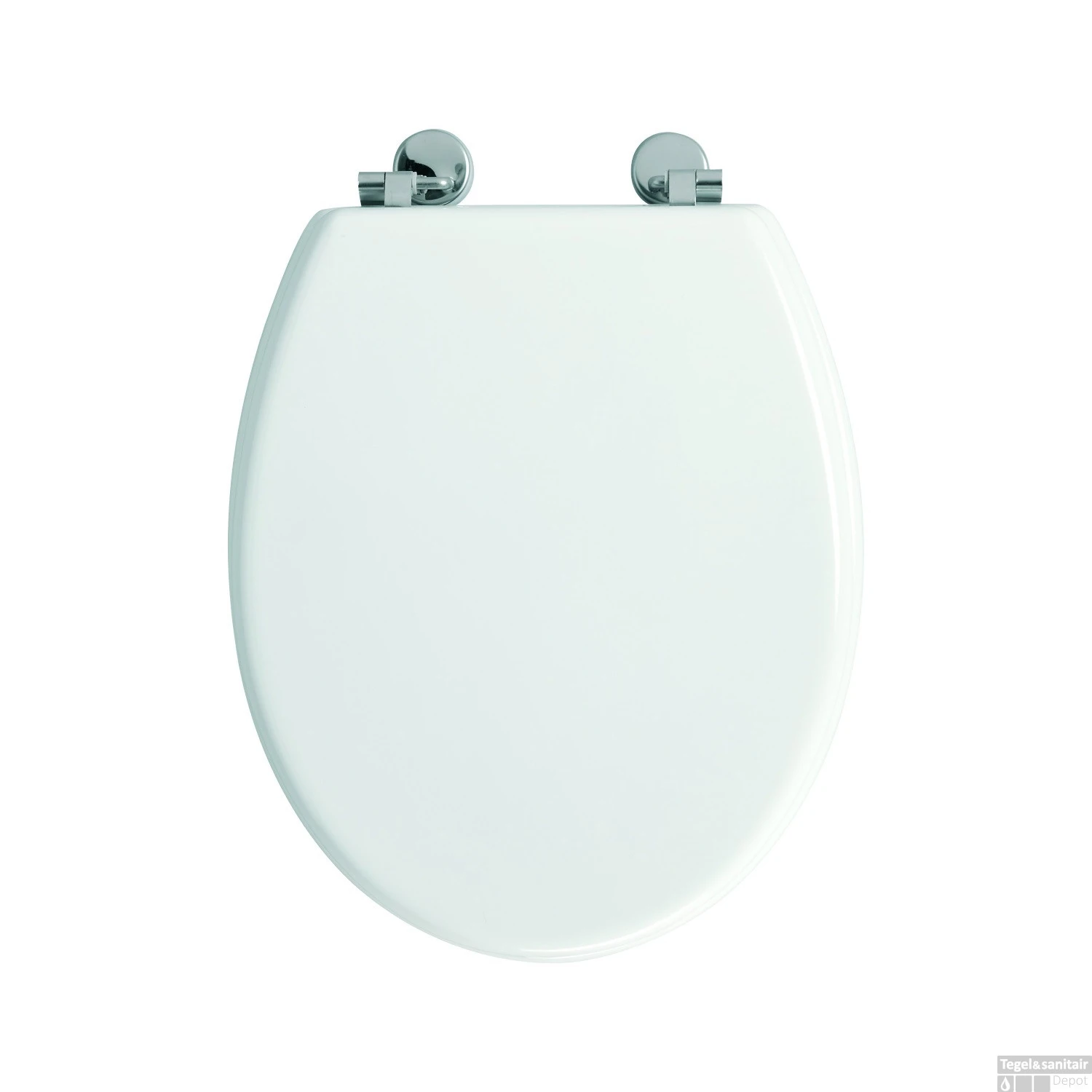 Toiletzitting Allibert Bolivia Geperst Hout 36,2x5,2x45 Cm Gelakt Wit