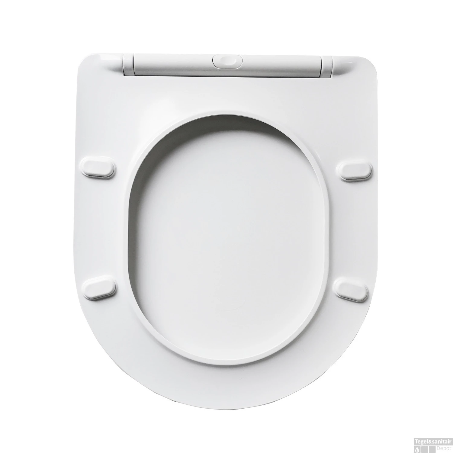 Toiletbril Boss & Wessing Softclose Zitting Met Deksel 36 Cm Wit - Afbeelding 3
