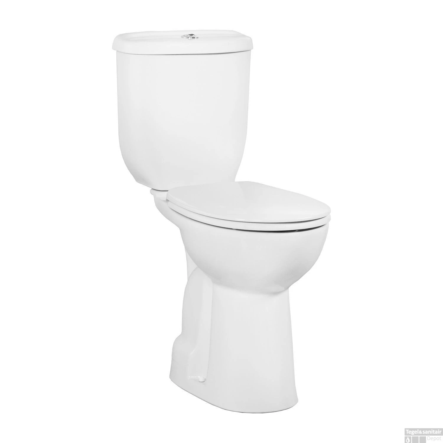 Toiletpot Set Staand Boss & Wessing Mala Verhoogd Met Bidet Onder Aansluiting Wit (AO)