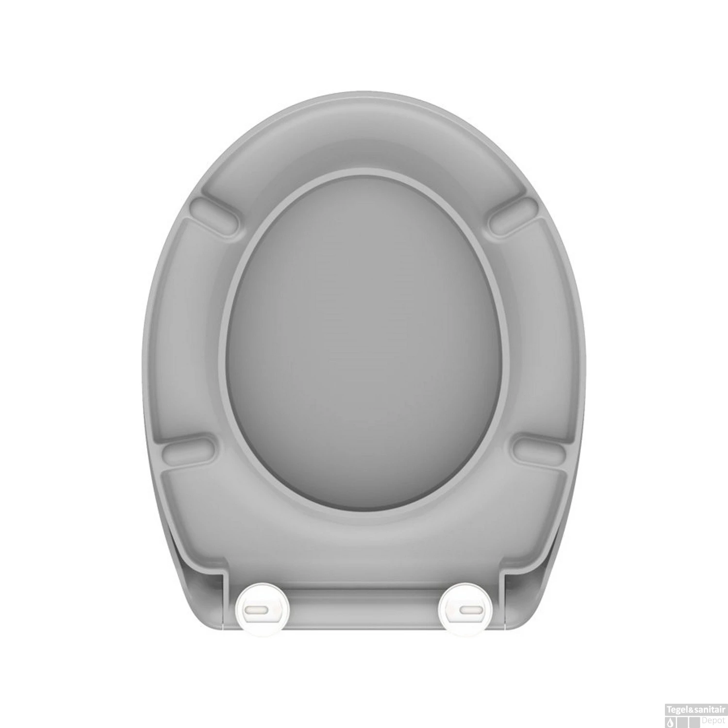 Toiletzitting Schutte GREY Duroplast Met Soft Close En Quick Release Gelakt Grijs - Afbeelding 5